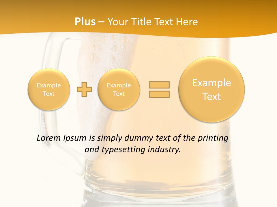 Drink Refreshment White PowerPoint Template