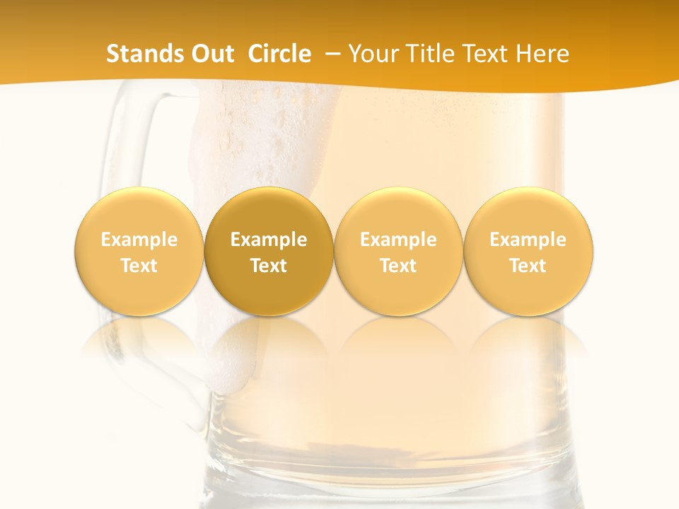 Drink Refreshment White PowerPoint Template