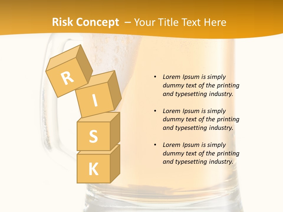 Drink Refreshment White PowerPoint Template