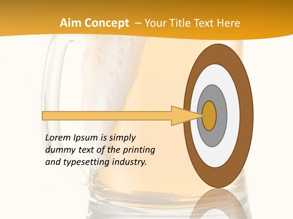 Drink Refreshment White PowerPoint Template