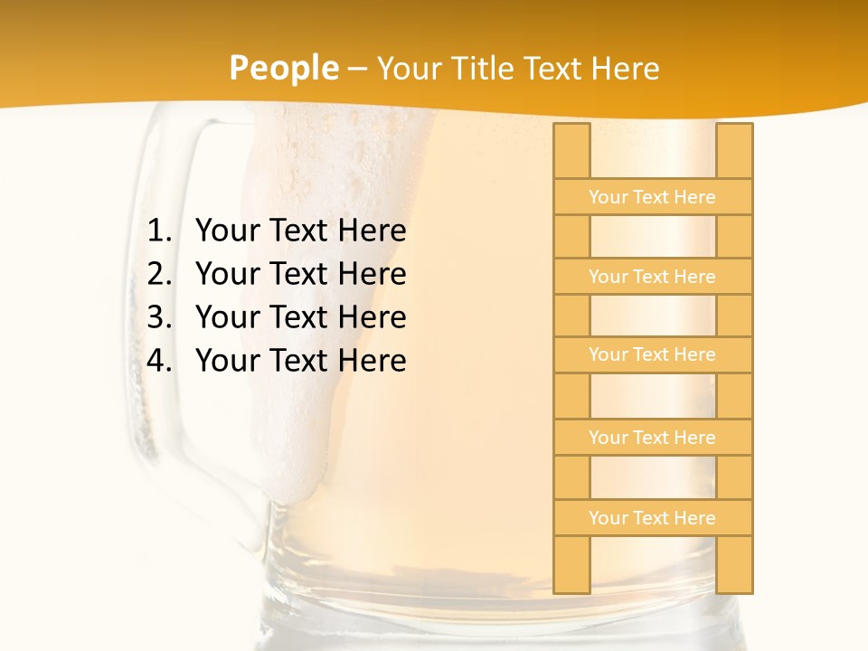 Drink Refreshment White PowerPoint Template