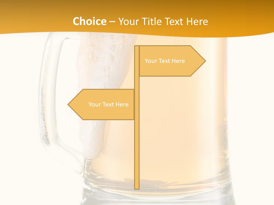 Drink Refreshment White PowerPoint Template
