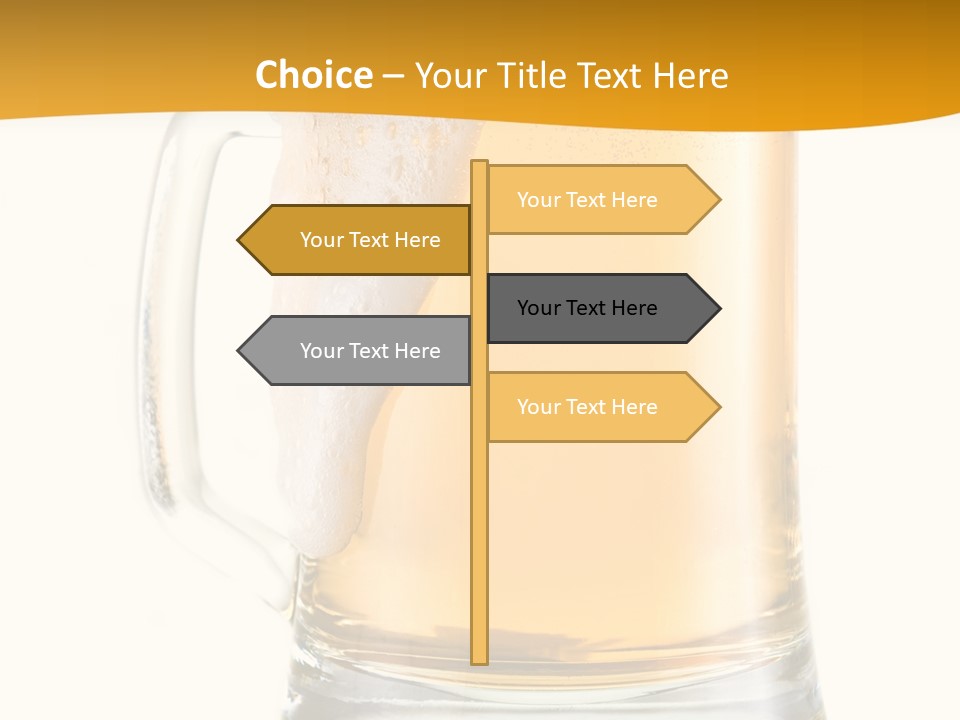 Drink Refreshment White PowerPoint Template