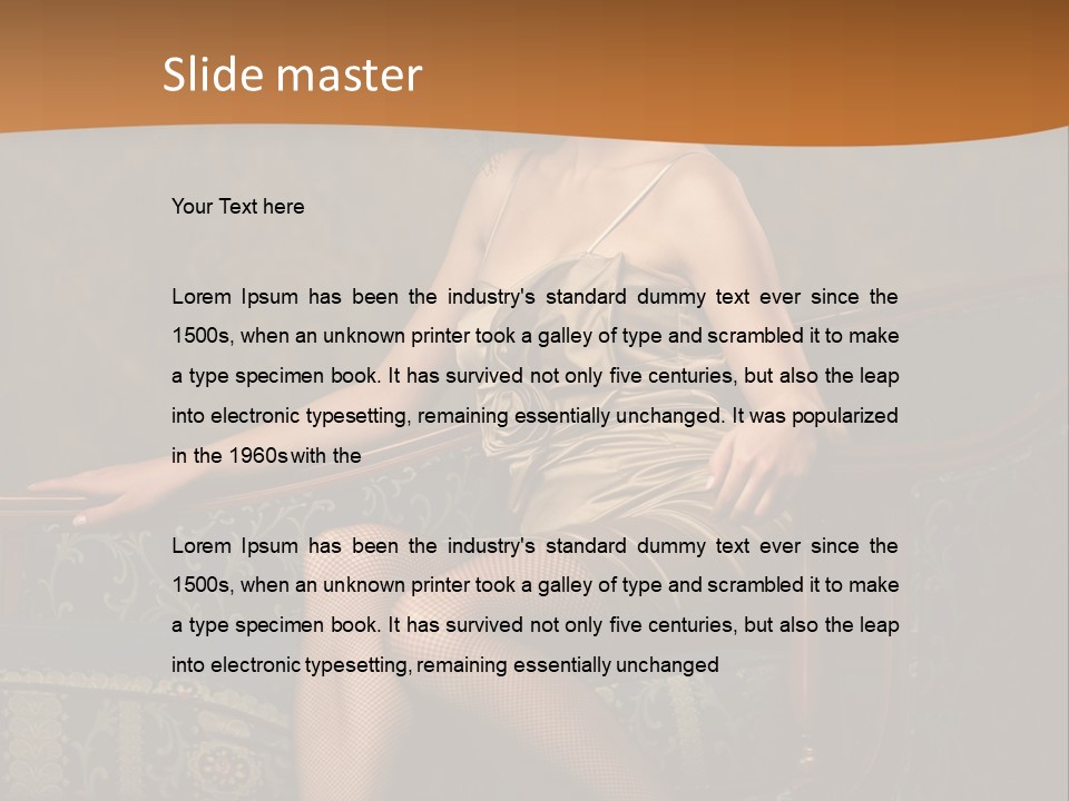 Sitting Old Glamour PowerPoint Template