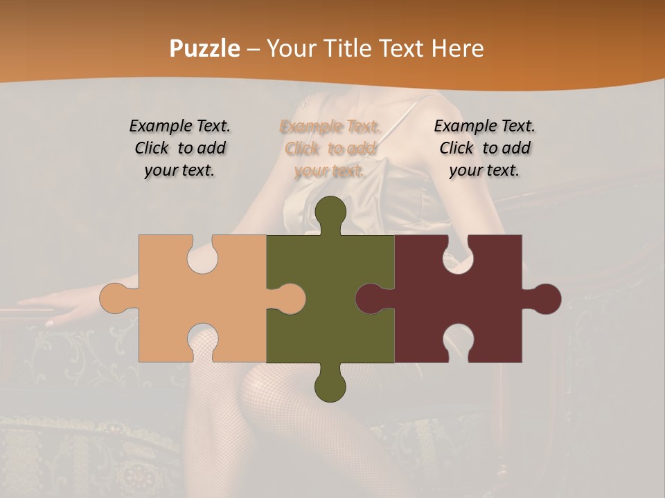 Sitting Old Glamour PowerPoint Template