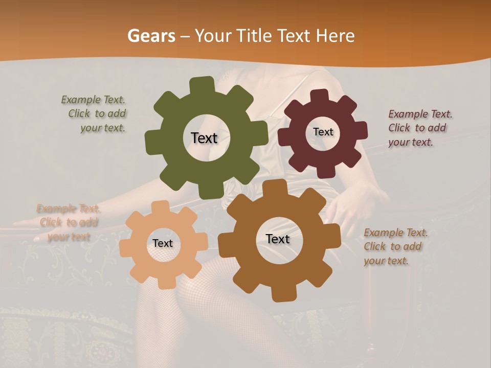 Sitting Old Glamour PowerPoint Template