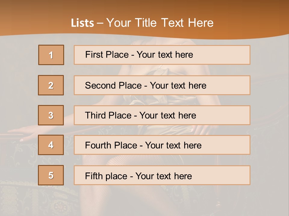 Sitting Old Glamour PowerPoint Template