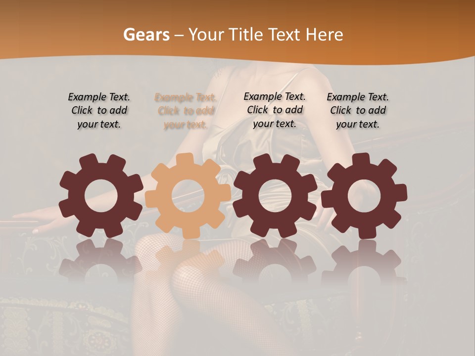 Sitting Old Glamour PowerPoint Template