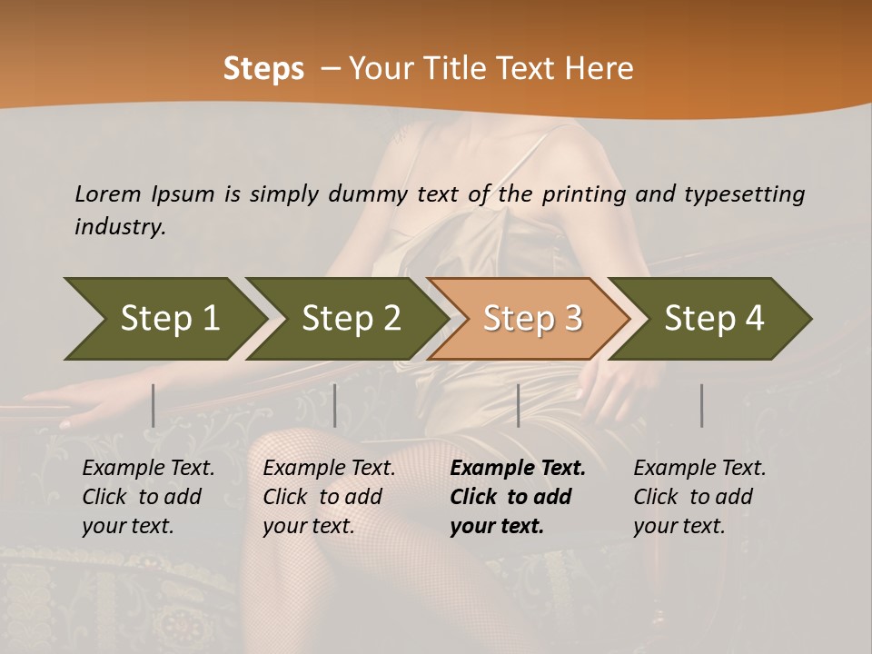 Sitting Old Glamour PowerPoint Template