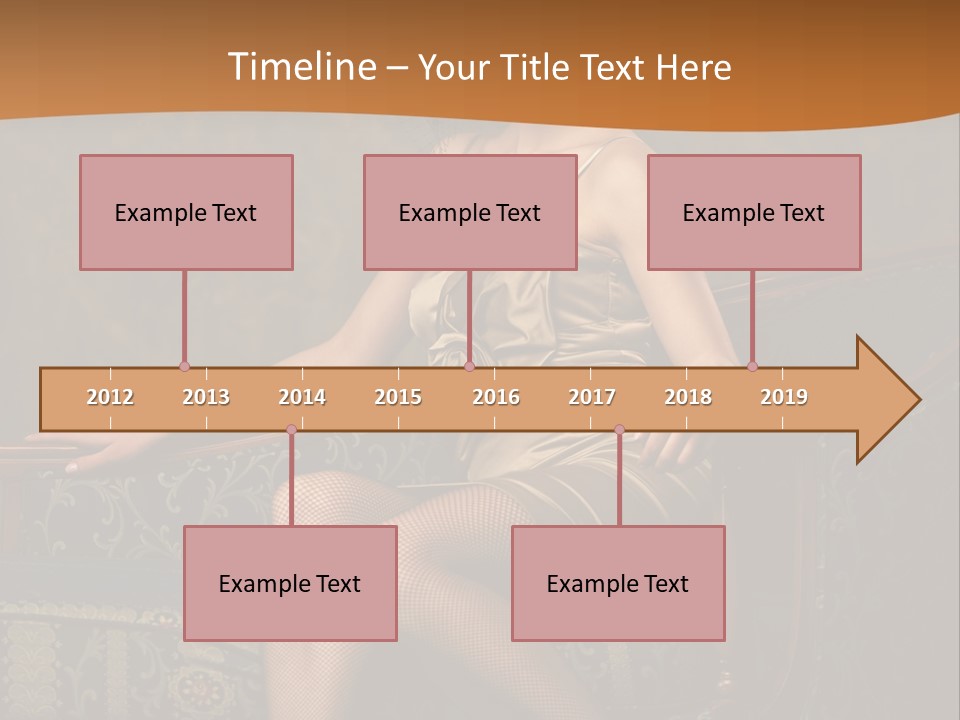 Sitting Old Glamour PowerPoint Template