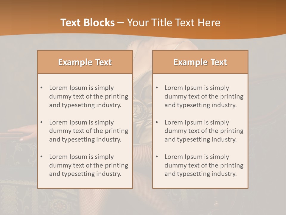 Sitting Old Glamour PowerPoint Template