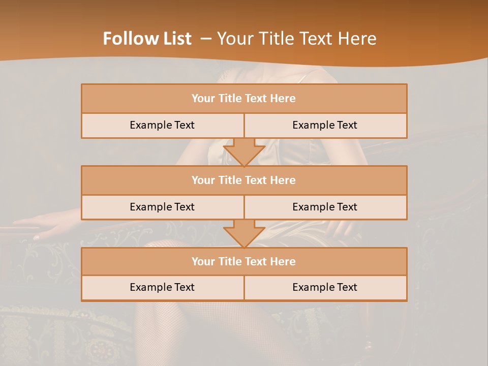 Sitting Old Glamour PowerPoint Template