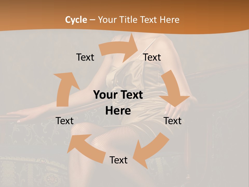Sitting Old Glamour PowerPoint Template