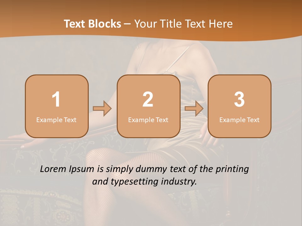 Sitting Old Glamour PowerPoint Template