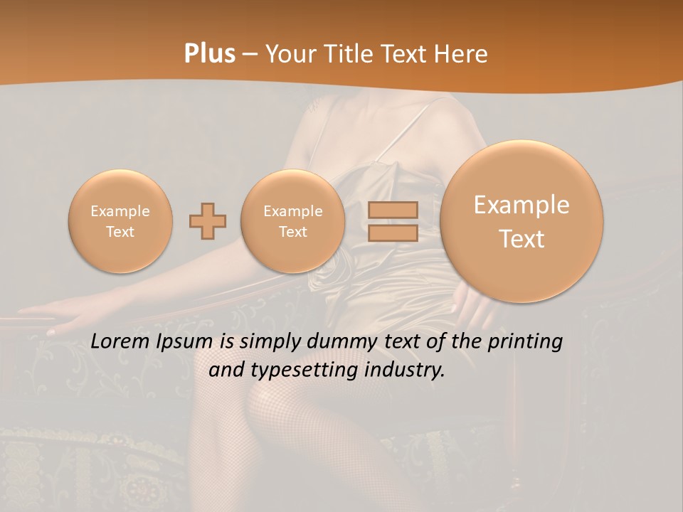 Sitting Old Glamour PowerPoint Template