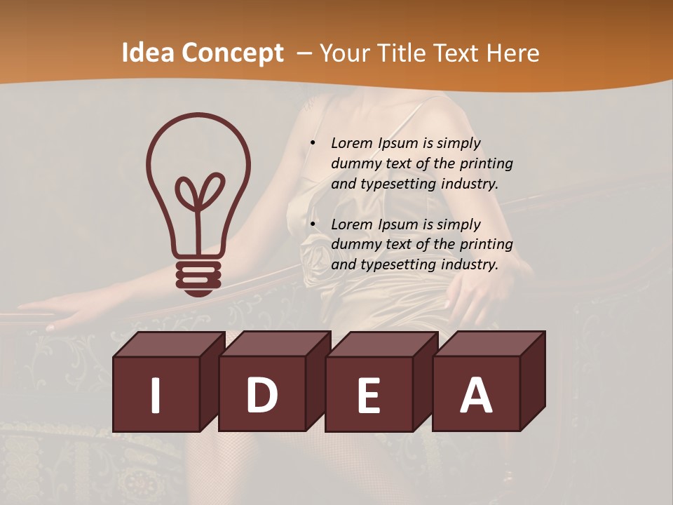 Sitting Old Glamour PowerPoint Template