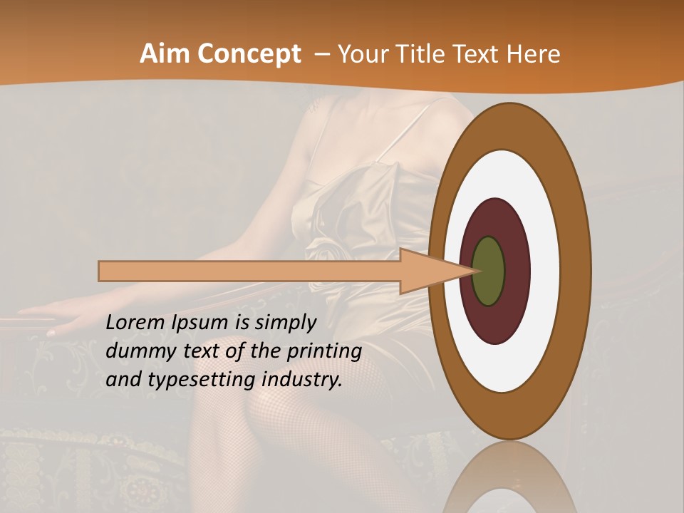 Sitting Old Glamour PowerPoint Template