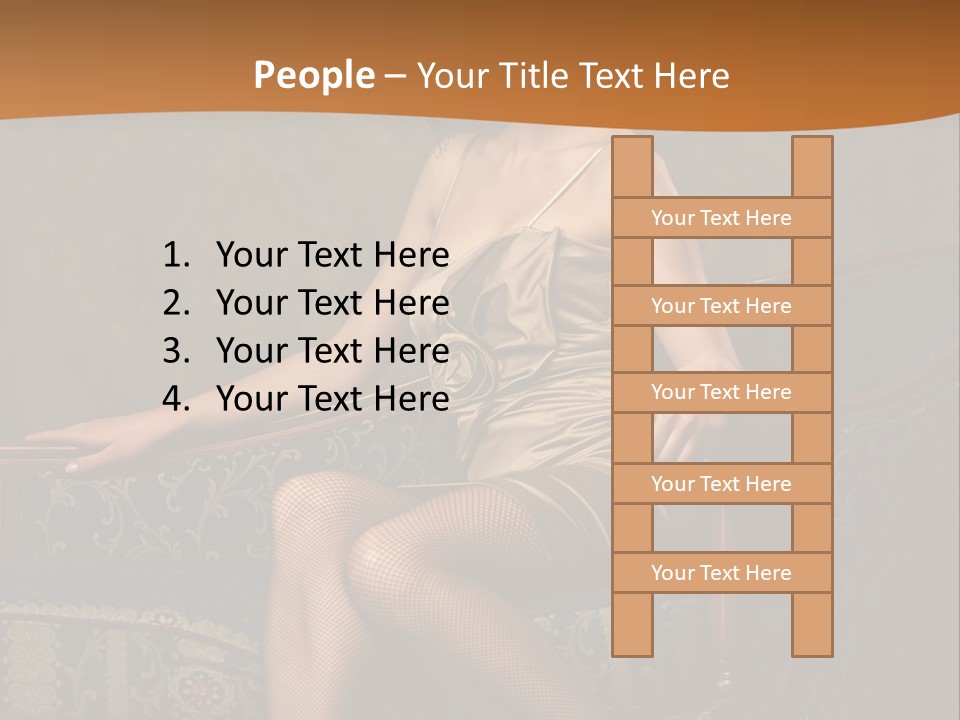 Sitting Old Glamour PowerPoint Template