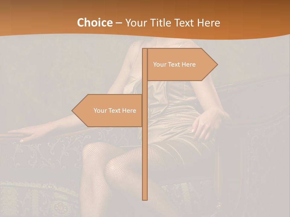 Sitting Old Glamour PowerPoint Template