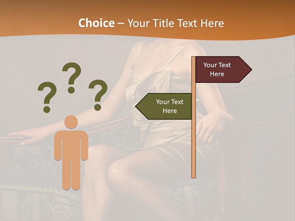 Sitting Old Glamour PowerPoint Template