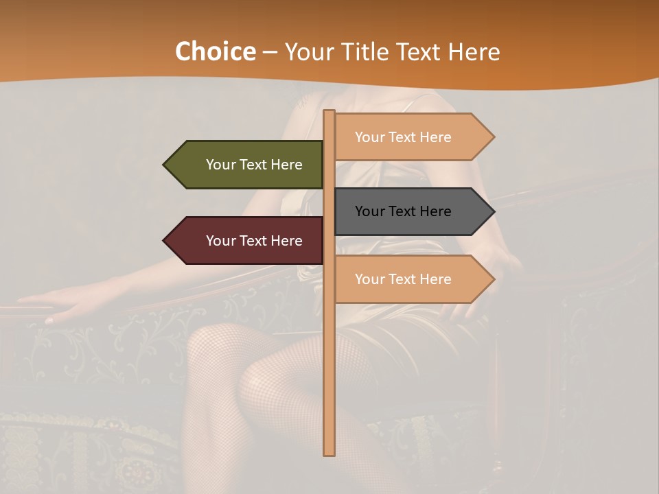 Sitting Old Glamour PowerPoint Template