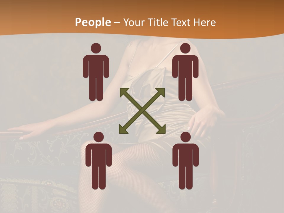 Sitting Old Glamour PowerPoint Template
