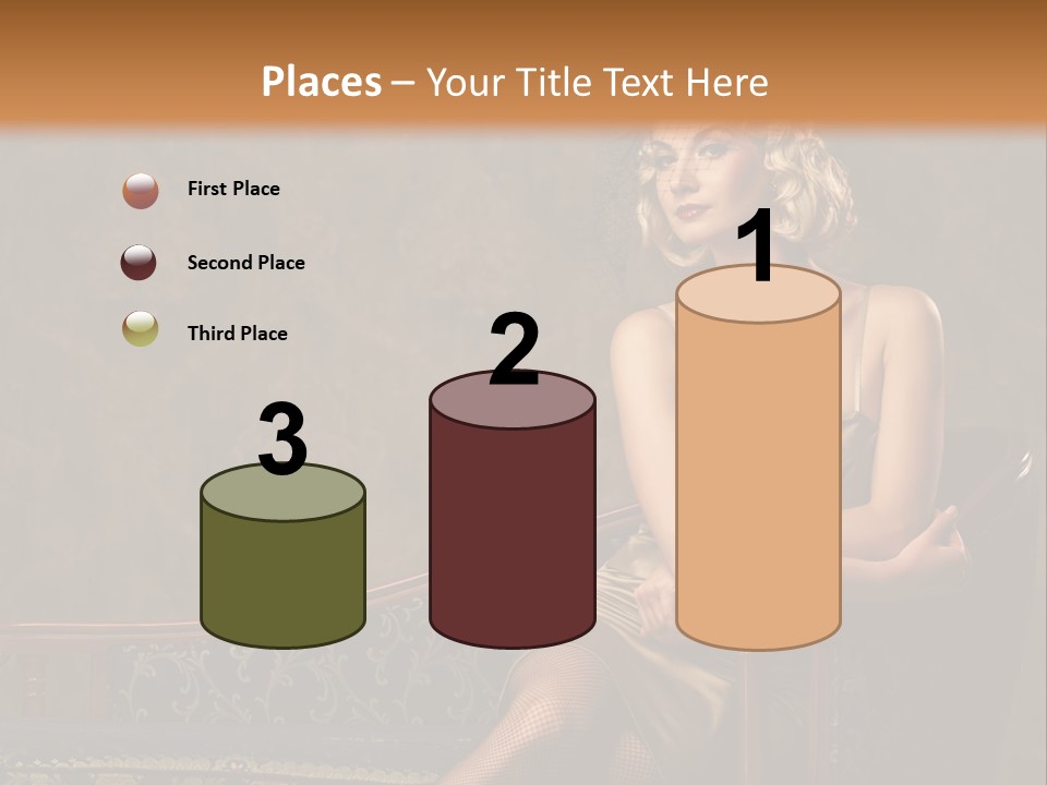 Nice Young Golden PowerPoint Template