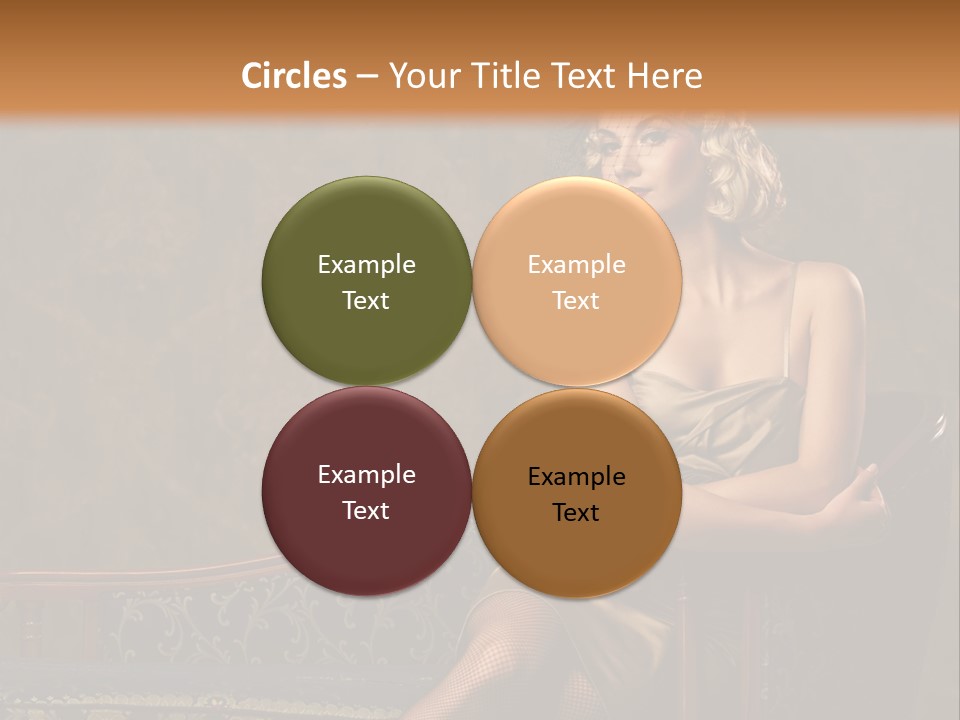 Nice Young Golden PowerPoint Template