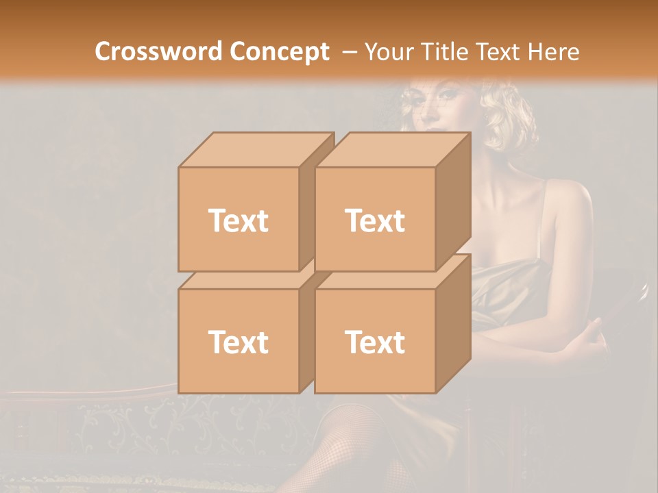 Nice Young Golden PowerPoint Template