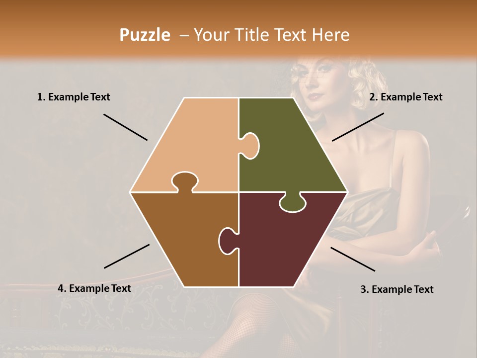 Nice Young Golden PowerPoint Template