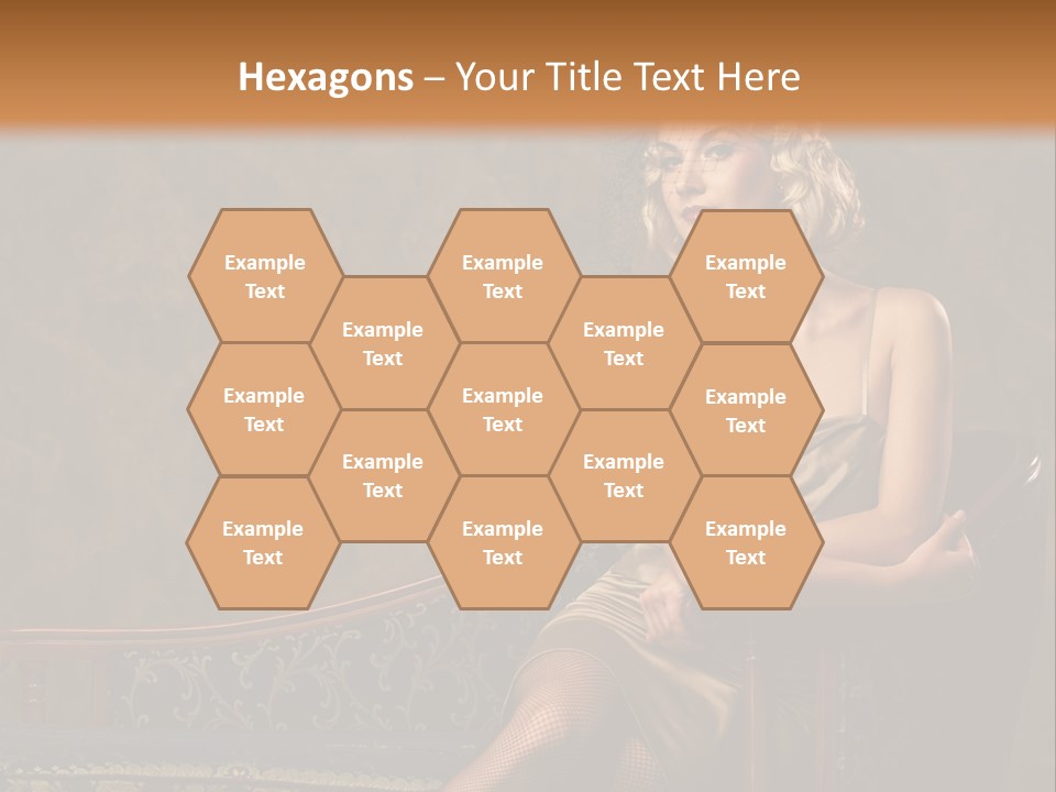 Nice Young Golden PowerPoint Template