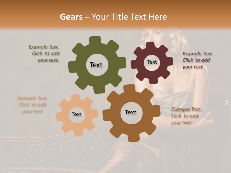 Nice Young Golden PowerPoint Template