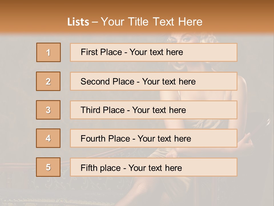 Nice Young Golden PowerPoint Template