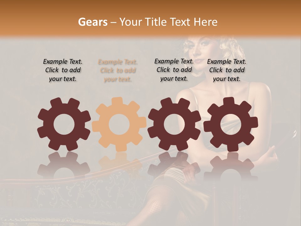 Nice Young Golden PowerPoint Template