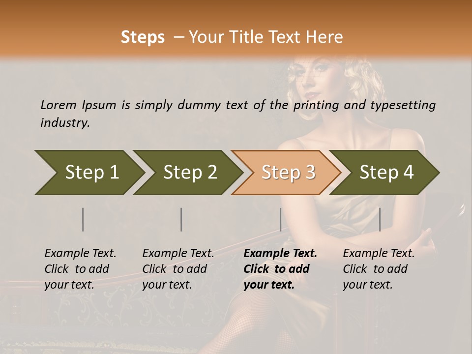 Nice Young Golden PowerPoint Template