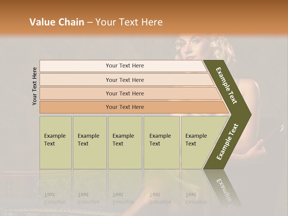 Nice Young Golden PowerPoint Template