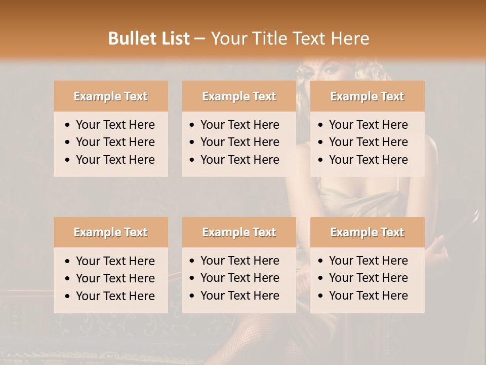 Nice Young Golden PowerPoint Template