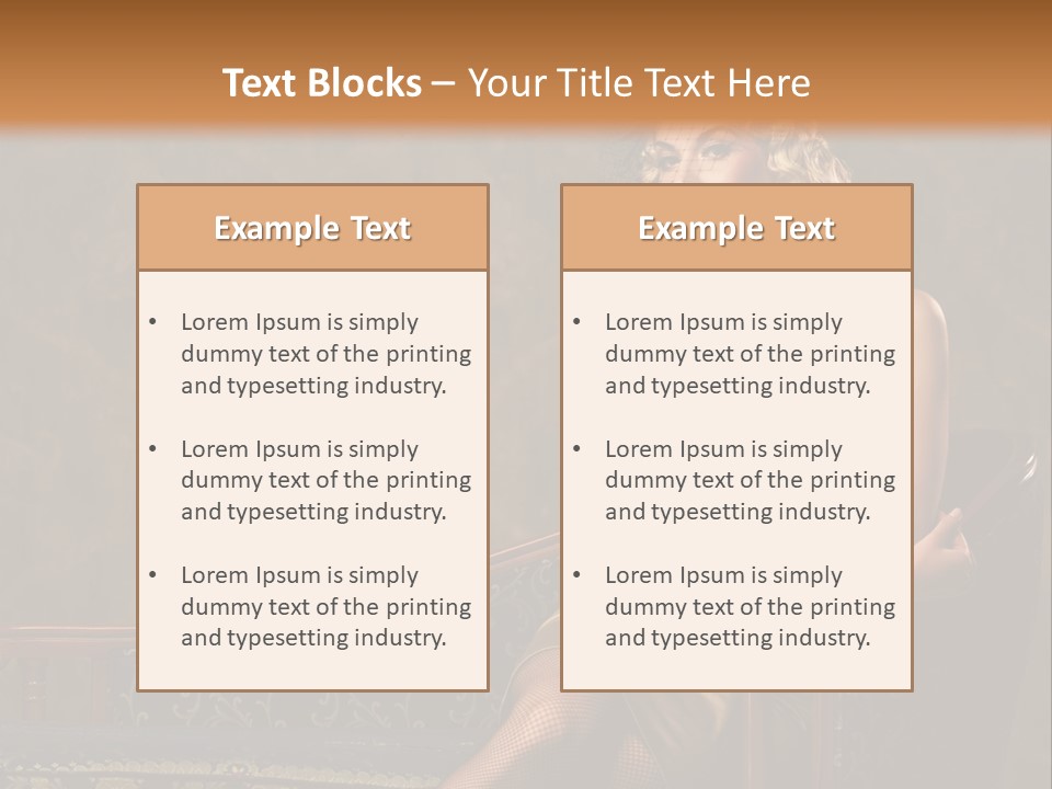 Nice Young Golden PowerPoint Template