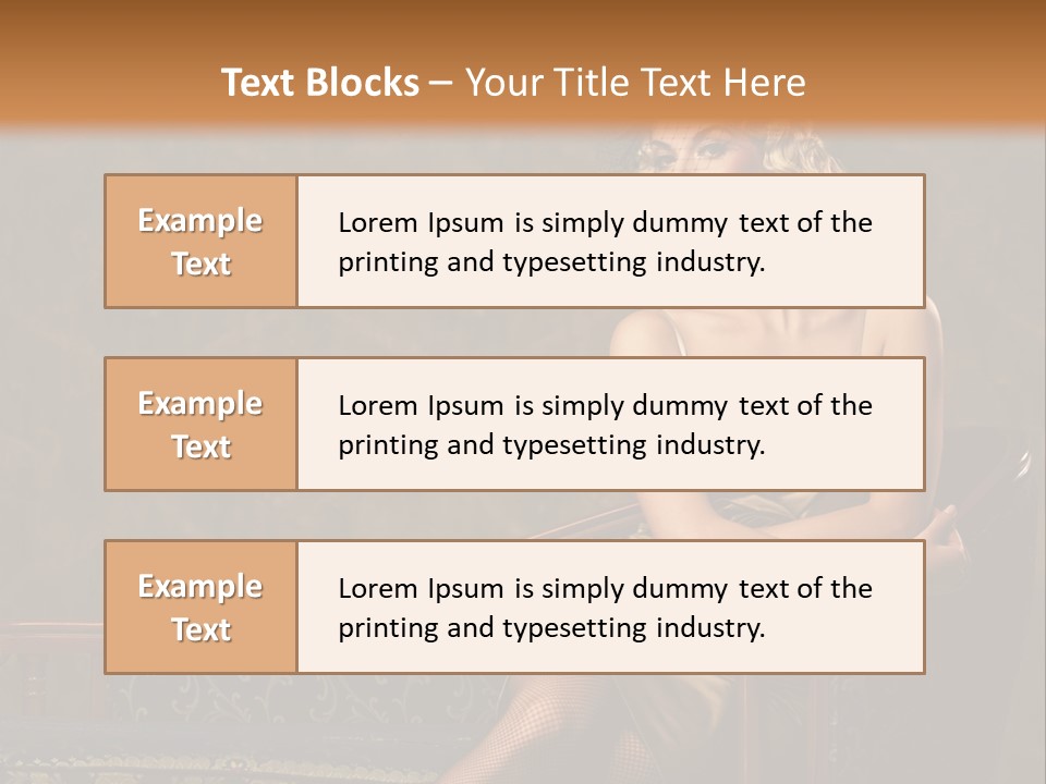 Nice Young Golden PowerPoint Template