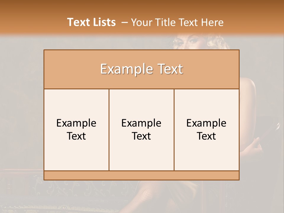Nice Young Golden PowerPoint Template