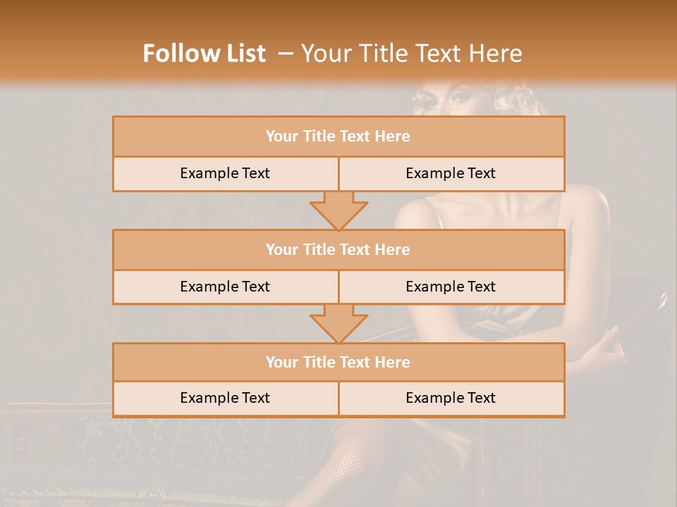 Nice Young Golden PowerPoint Template