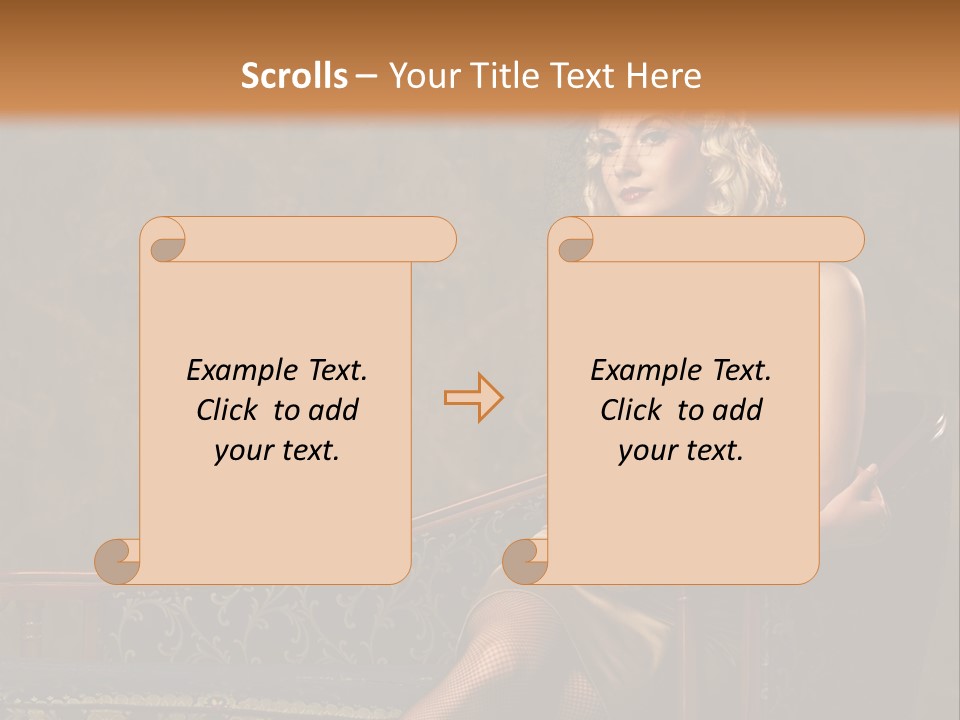 Nice Young Golden PowerPoint Template