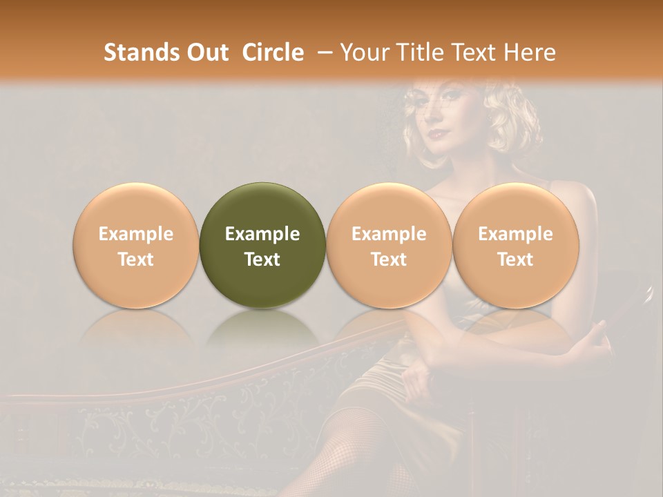 Nice Young Golden PowerPoint Template