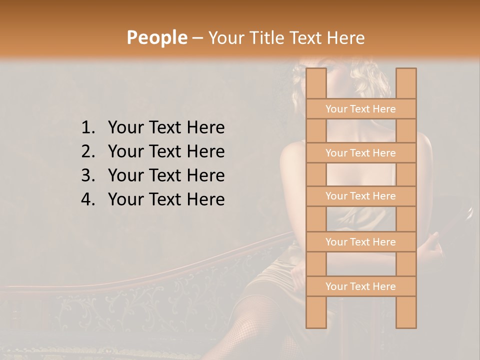 Nice Young Golden PowerPoint Template