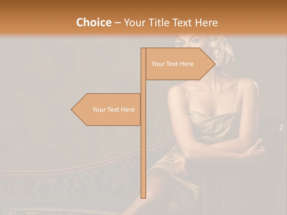 Nice Young Golden PowerPoint Template