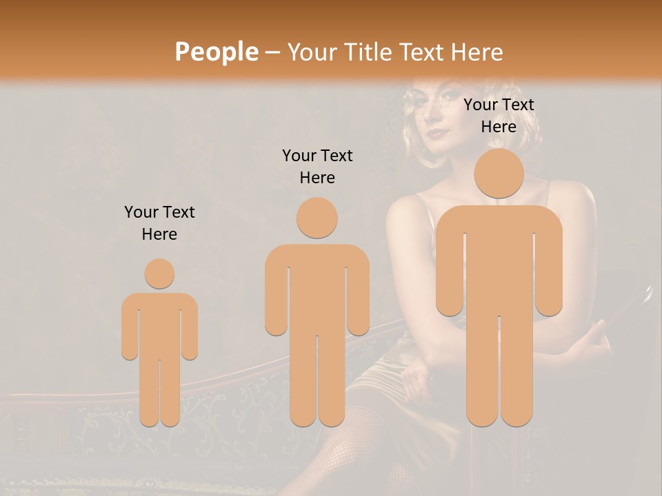 Nice Young Golden PowerPoint Template