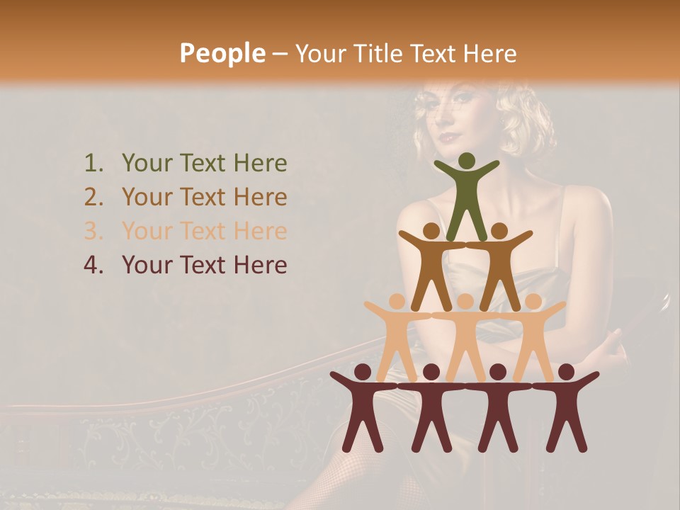 Nice Young Golden PowerPoint Template