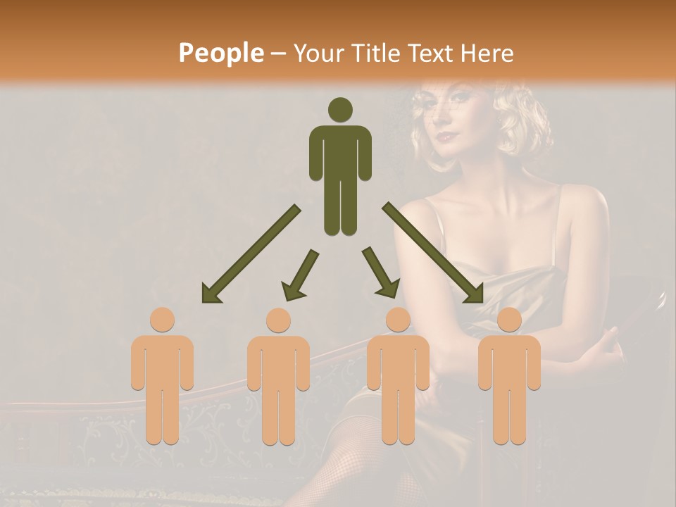 Nice Young Golden PowerPoint Template