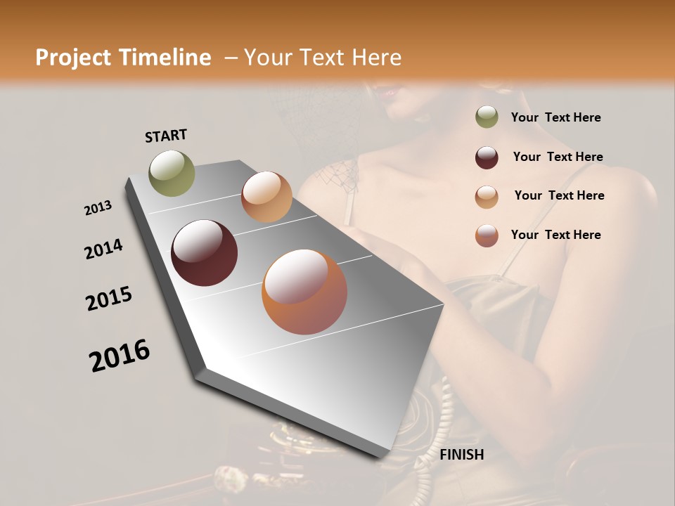 Portrait Female Fashion PowerPoint Template