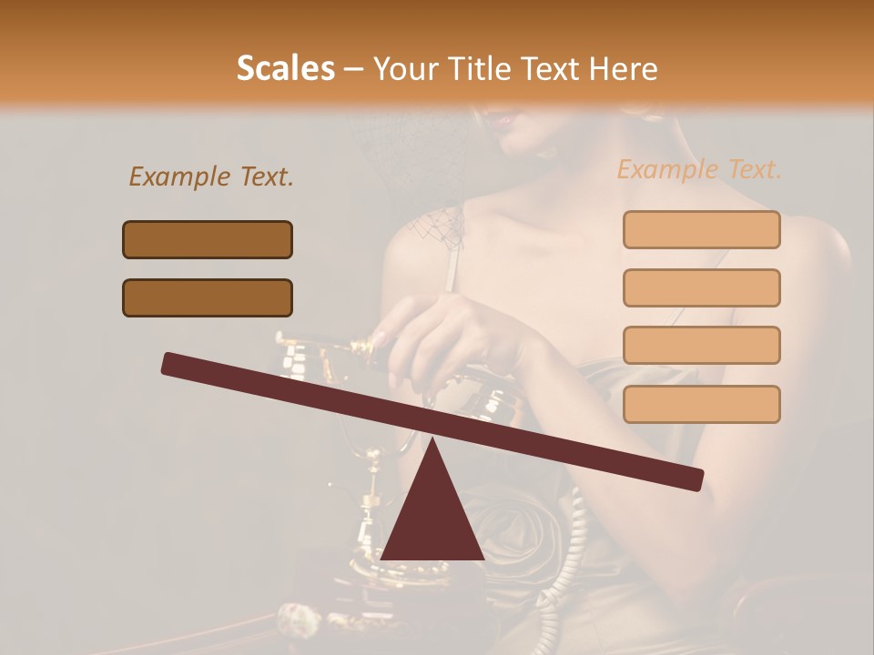 Portrait Female Fashion PowerPoint Template